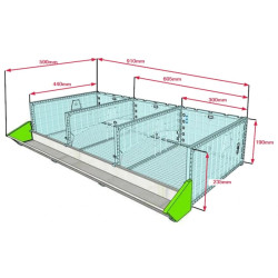 Klec pro křepelky CIMUKA BYK-03-4K