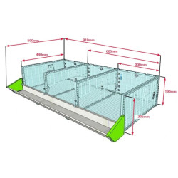 Klec pro křepelky CIMUKA BYK-03-5K