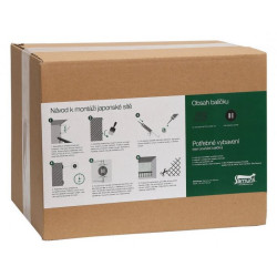 Japonská ochranná síť proti holubům 6 x 2,7 m + úchyty (44 ks)