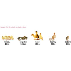 Líheň na vejce RIVER SYSTEMS ET 49 - s dolíhní drůbeže