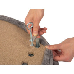 Pelíšek pro kočky na parapet KERBL 55x35x10 cm, šedý