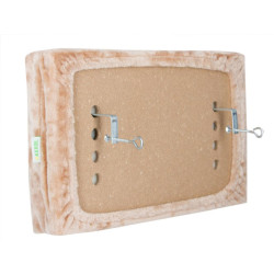 Pelíšek pro kočky, lehátko na parapet KERBL 56x36x7cm, béžové