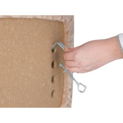 Pelíšek pro kočky, lehátko na parapet KERBL 56x36x7cm, béžové