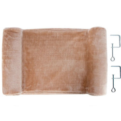 Pelíšek pro kočky, lehátko na parapet KERBL 56x36x7cm, béžové