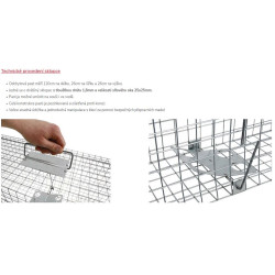 Past na kuny, kočky, potkany, krysy, lasičky a tchoře  TRAP ZL120x26x26