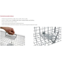 Past na kuny, kočky, potkany, krysy, lasičky a tchoře  TRAP ZL120x26x26