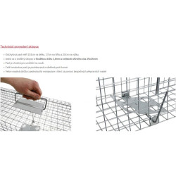 Past na kuny, potkany, krysy, lasičky a tchoře  TRAP ZL102x17x20