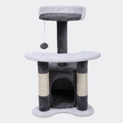 Kočičí škrabadlo BELLA F1 - Šedo-bílé