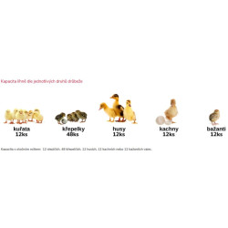 Líheň na vejce RIVER SYSTEMS ET 12 - s dolíhní drůbeže