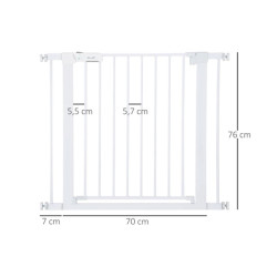 Zábrana do dveří pro psy PAWHUT D06-043V01 75-96 x 76 cm