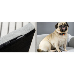 Pohovka pro psy PAWHUT D04-149, světle šedá, 82x54x36 cm