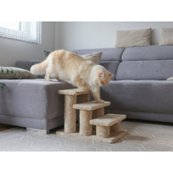 Schůdky pro psy a kočky KERBL EASY CLIMB 2.0, béžová, 45x35x34 cm