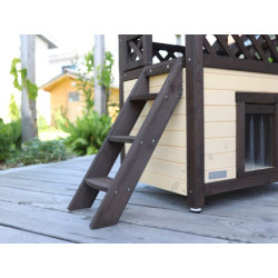 Zateplená bouda pro kočky KERBL 4-SEASON DELUXE 88x57x77cm