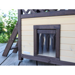 Zateplená bouda pro kočky KERBL 4-SEASON DELUXE 88x57x77cm