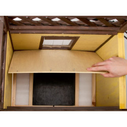 Zateplená bouda pro kočky KERBL 4-SEASON DELUXE 88x57x77cm