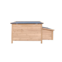 Dřevěný kurník a husník HRADEC Natural, 1360x740x710 mm