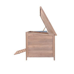 Dřevěný kurník a husník HRADEC Brown, 1360x740x710 mm