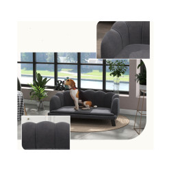 Pohovka pro psy PAWHUT D04-153CG, tmavě šedá, 98,5x60,5x35,5 cm