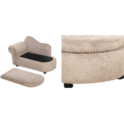 Pohovka pro psy PAWHUT D04-188BG, béžová, 80x40x46 cm