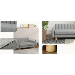 Pohovka pro psy PAWHUT D04-271V00GY, šedá, 94x61x40 cm