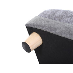 Pohovka pro psy PAWHUT D04-135, šedá, 68x41x32 cm