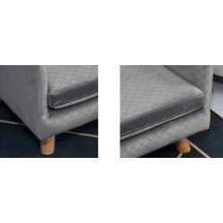 Pohovka pro psy PAWHUT D04-159CG, tmavě šedá, 64x45x36 cm