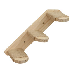 Dřevěný žebřík pro kočky KERBL 80916 TIMBER, délka 38 cm, s jutou