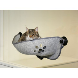 Závěsný pelíšek pro kočky s přísavkami na okno KERBL FILZINO 70x26x26 cm