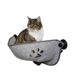 Závěsný pelíšek pro kočky s přísavkami na okno KERBL FILZINO 70x26x26 cm