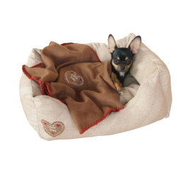 Pelíšek pro psy a kočky KERBL LOVE YOU 47x37x17 cm