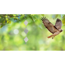 Plašič ptáků Spirála, reflexní, s rolničkou, 50cm