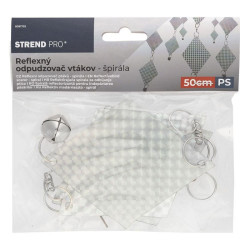 Plašič ptáků Spirála, reflexní, s rolničkou, 50cm