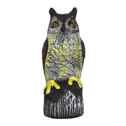 Plašič ptáků Sova 41cm /svítící oči, zvuk