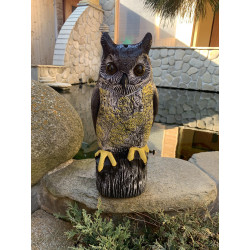 Plašič ptáků Sova 41cm /svítící oči, zvuk