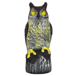 Plašič ptáků Sova 41cm /svítící oči, zvuk