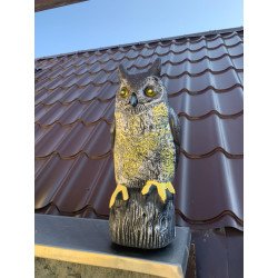 Plašič ptáků Sova 41cm /svítící oči, zvuk