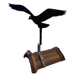 Plašič ptáků Sokol 2D – otočný dravec na hřebenáč střechy