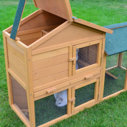 Dřevěná králíkárna BOSKOVICE, 1470x530x850 mm