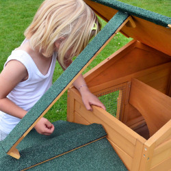 Dřevěná králíkárna BOSKOVICE, 1470x530x850 mm