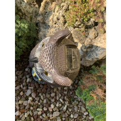 Plašič ptáků Sova, otočná hlava, svítící oči, zvuk, 43cm, solární