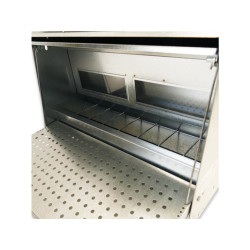 Nášlapné krmítko pro slepice, drůbež GAUN 11295 - 40 kg, pozinkované