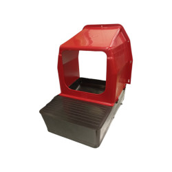 Snáškové hnízdo pro slepice se sběrným košíkem na vejce - ATV 301635 MANUAL NEST  36X42X41 červené