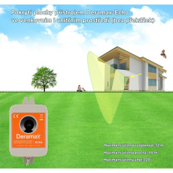 Deramax®-Echo - Ultrazvukový plašič (odpuzovač) netopýrů - 5 let záruka