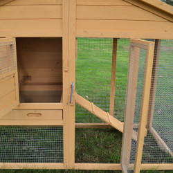 Dřevěný kurník BERLIN XXL, 1900x670x1170 mm