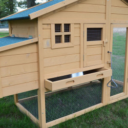 Dřevěný kurník BERLIN XXL, 1900x670x1170 mm