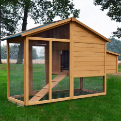 Dřevěný kurník BERLIN XXL, 1900x670x1170 mm