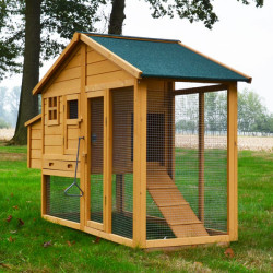 Dřevěný kurník BERLIN XXL, 1900x670x1170 mm