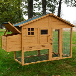 Dřevěný kurník BERLIN XXL, 1900x670x1170 mm