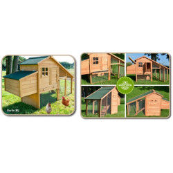 Dřevěný kurník BERLIN XL, 1900 x 1130 x 650 mm