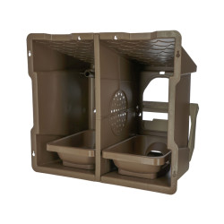 Snáškové hnízdo pro slepice se sběrným košíkem na vejce KERBL 73146 dvoumístné